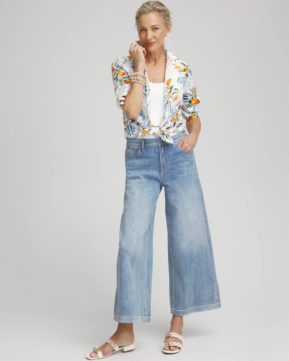 No Iron™ Stretch Tropical Shirt | Chico's